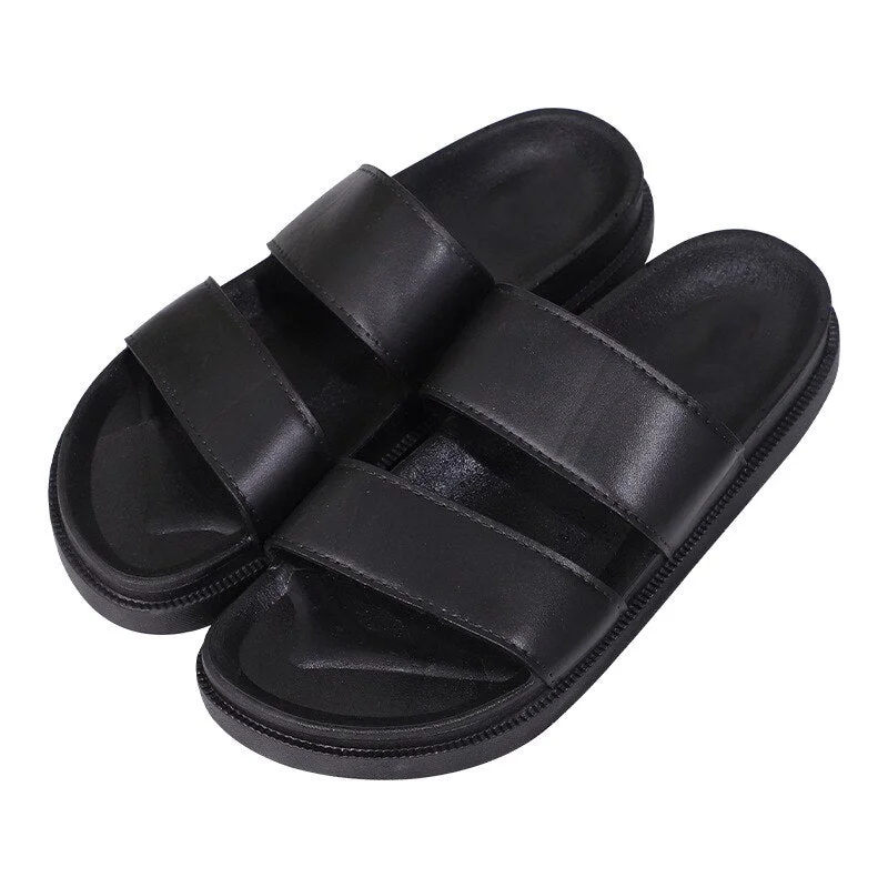 Woman Slippers Flat Women's Shoes Gladiator Home Soft Slippers pu Leather Summer Female Casual Shoes For Women 2021 Beach Slides