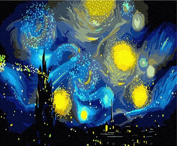 

The Starry Night Van Gogh – Paint By Numbers - 40*50CM, 501 Original