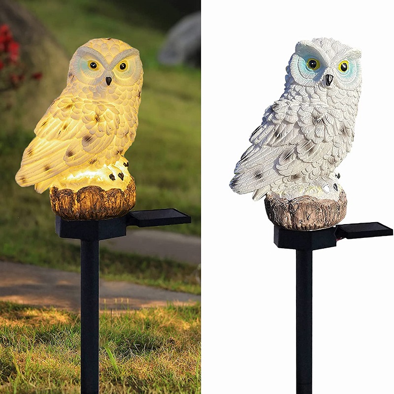 

Solar lawn lamp owl pattern landscape lamp courtyard floor lamp, Brown owl, 501 Original