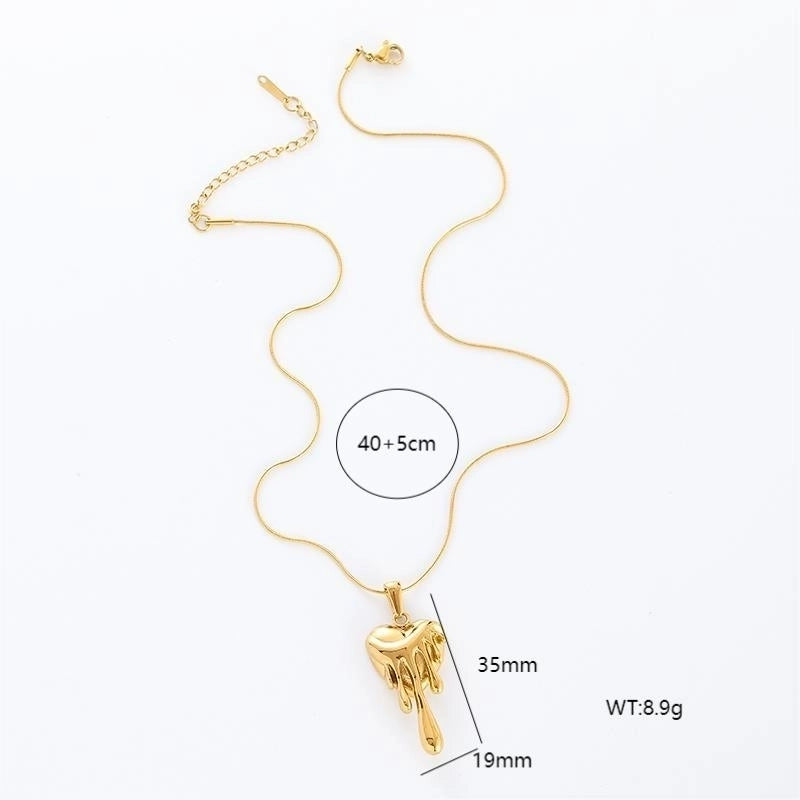 Casual Elegant Classic Style Heart Shape 304 Stainless Steel Pendant Necklace