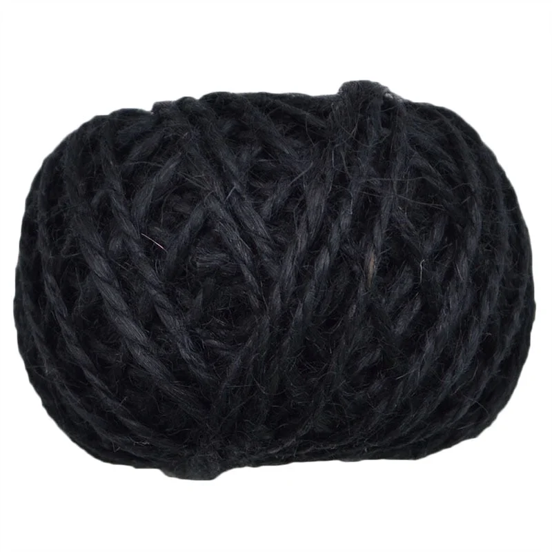 30M Natural Burlap Hessian Jute Twine Cord Hemp Rope String Gift Packing Strings Christmas Event & Party Supplies