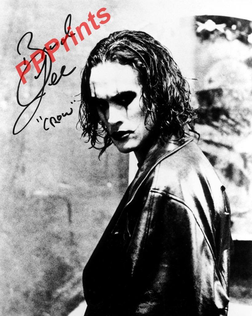 BRANDON LEE SIGNED AUTOGRAPHED 10X8 REPRODUCTION Photo Poster painting PRINT Crow