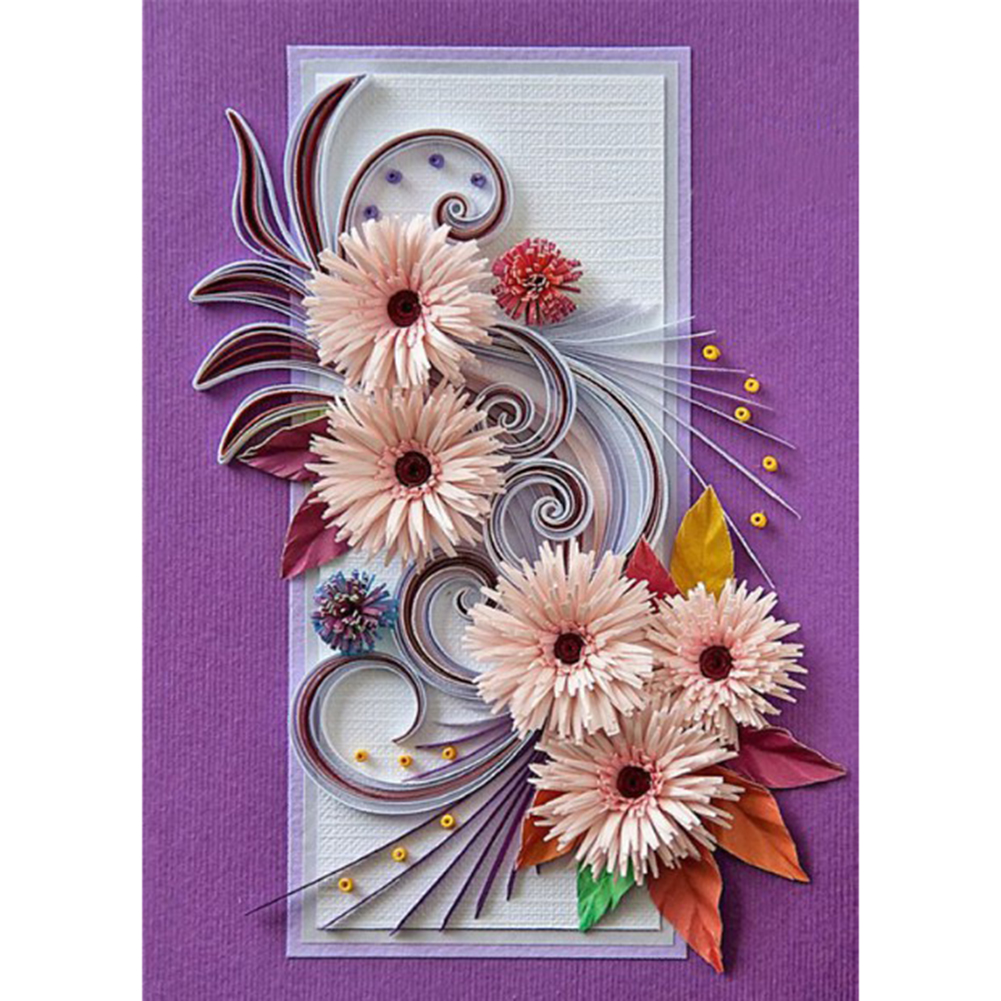 

Flower Quilling Paper - Square Drill Diamond Painting - 30*40CM, 501 Original