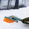 Extendable Snow Brush with Ice Scraper Car Snow Brush for Truck SUV (Green)