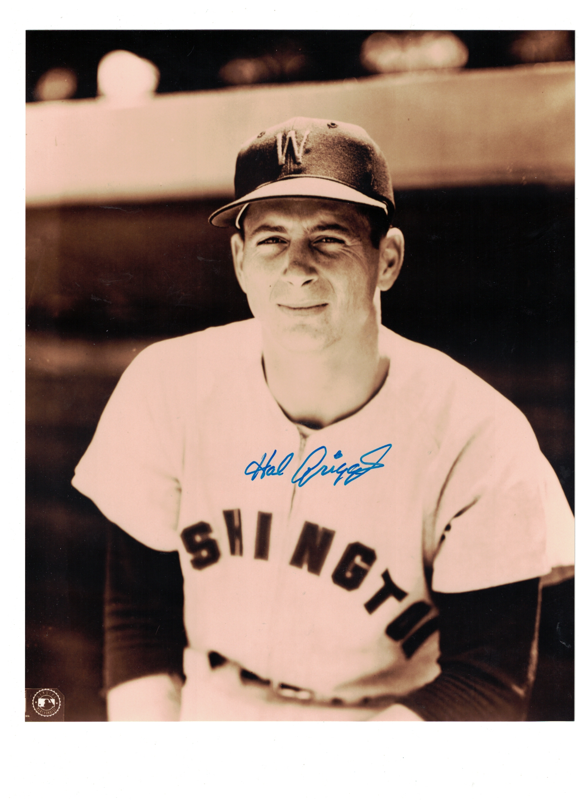 Hal Griggs Washington Senators Signed 8x10 Photo Poster painting W/Our COA RH2