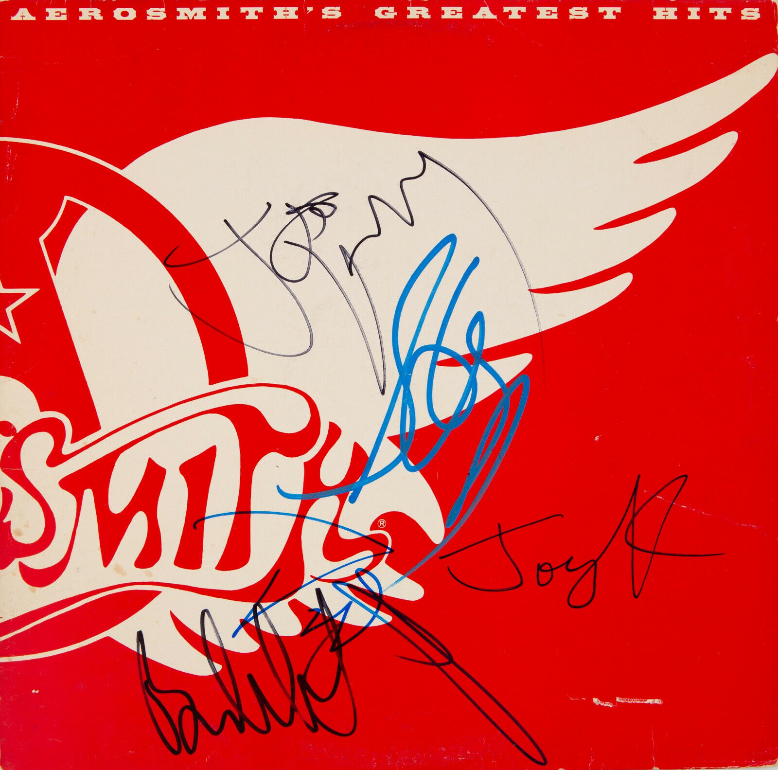 AEROSMITH Signed 'Greatest Hits' Photo Poster paintinggraph - Rock Group - preprint