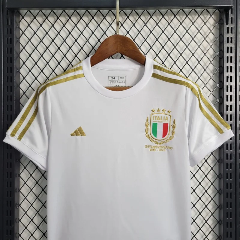 2023/2024 Kids Size  Italy 125th Commemorative Edition Soccer Shirt  1:1 Thai Quality