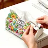 (24cm)Diamond Art Tissue Box DIY PU Napkin Cover for Home Decoration(summer drinks)