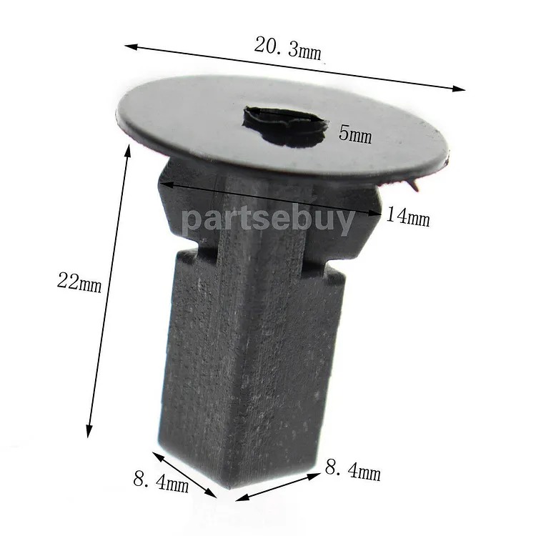 100 Pcs Car Fastener Clips Bumper Inner Rivets Push 8 x 8.2mm Replacement for erhua Avalon Camry Celica Tercel