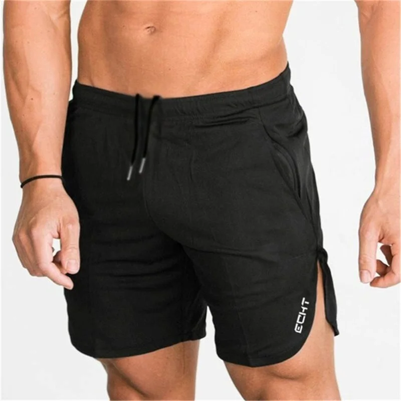 2021 New Fashion Zip pocket Men Shorts Cotton Bodybuilding Sweatpants Fitness Short Shorts Jogger Casual Gyms Men Shorts