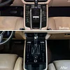 Schwarz Touch Center Console Control AC Button Panel Trim Upgrade f&uuml;r Porsche Macan 2014-2021 Jahr