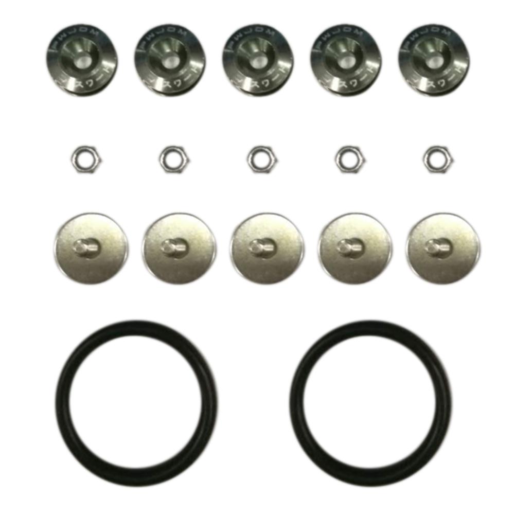 

Release Fasteners For Front Bumpers Rear Bumpers Reinforcement Ring for JDM, Red, 501 Original