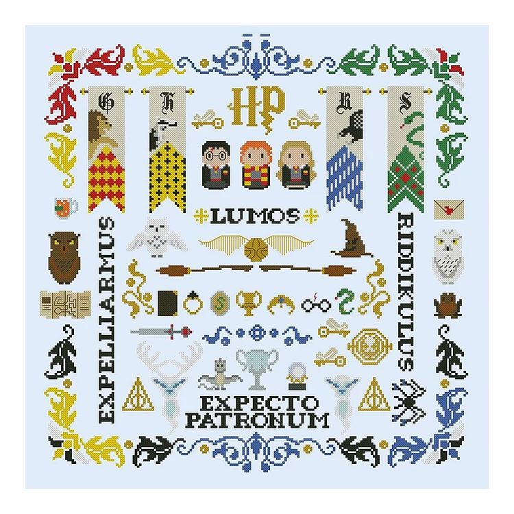 Harry Potter - Counting Cross Stitch 11CT 48*48cm
