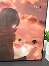 3D Decorative Paint of Light Guide Transformation Mikasa Ackerman & Eren Yeager with LED - Attack on Titan Decorative Painting - momo Studio