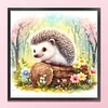 Hedgehog-11CT Stamped Cross Stitch 40*40cm/15.75*15.75in