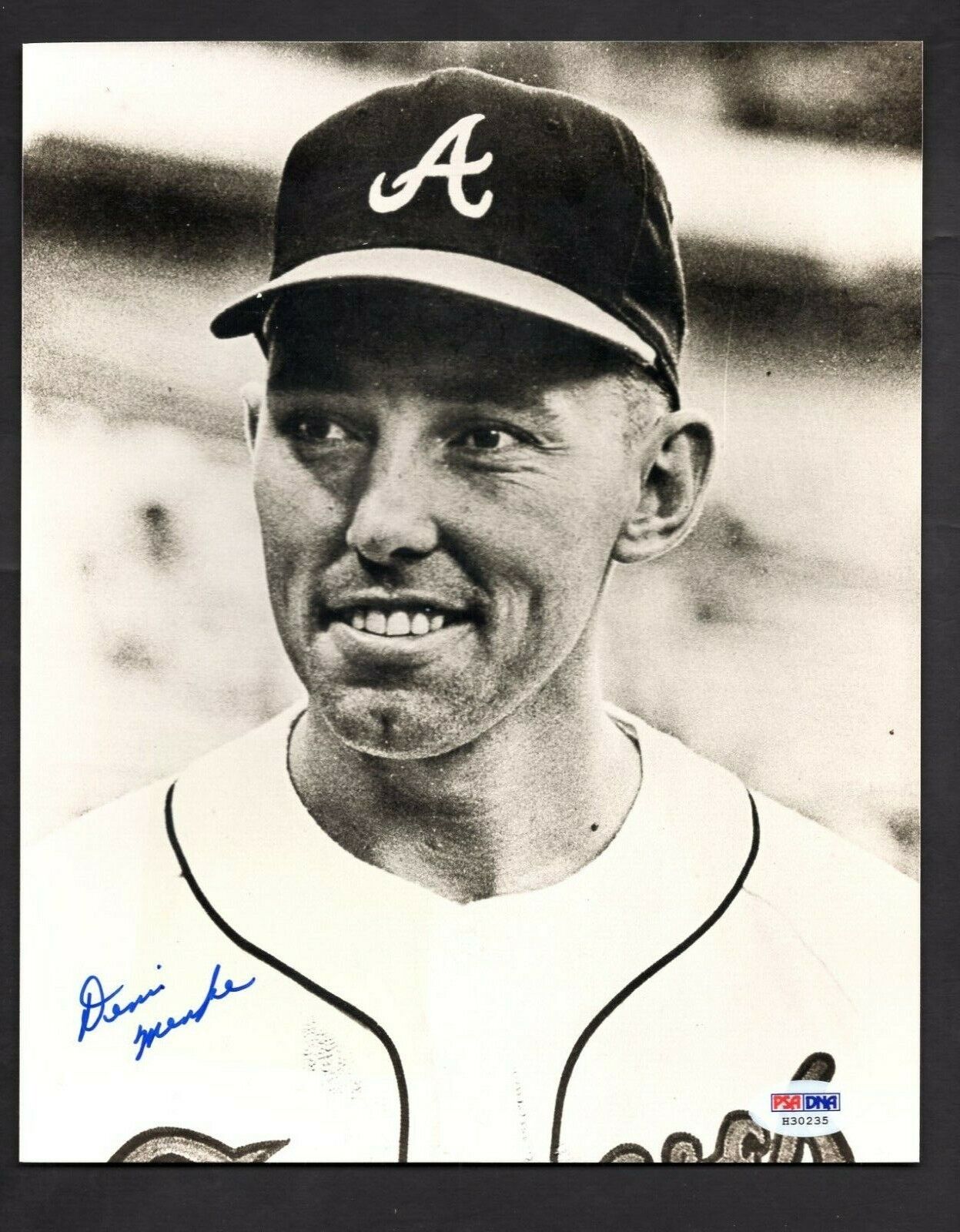 Denis Menke Signed 8 x 10 Photo Poster painting PSA/DNA Atlanta Braves SHIPPING IS