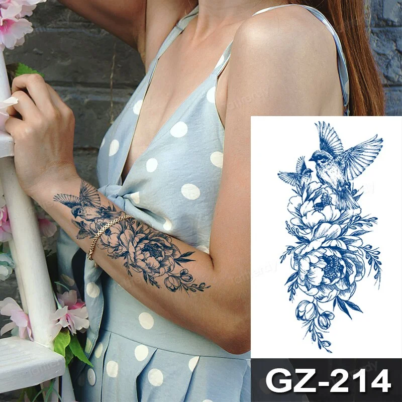 Anime Temporary Tattoo Fruit Ink Waterproof Natural Safety Lasting Juice DIY Body Art Tattoo Arm Sleeve Hand Paints Tattoo Fake