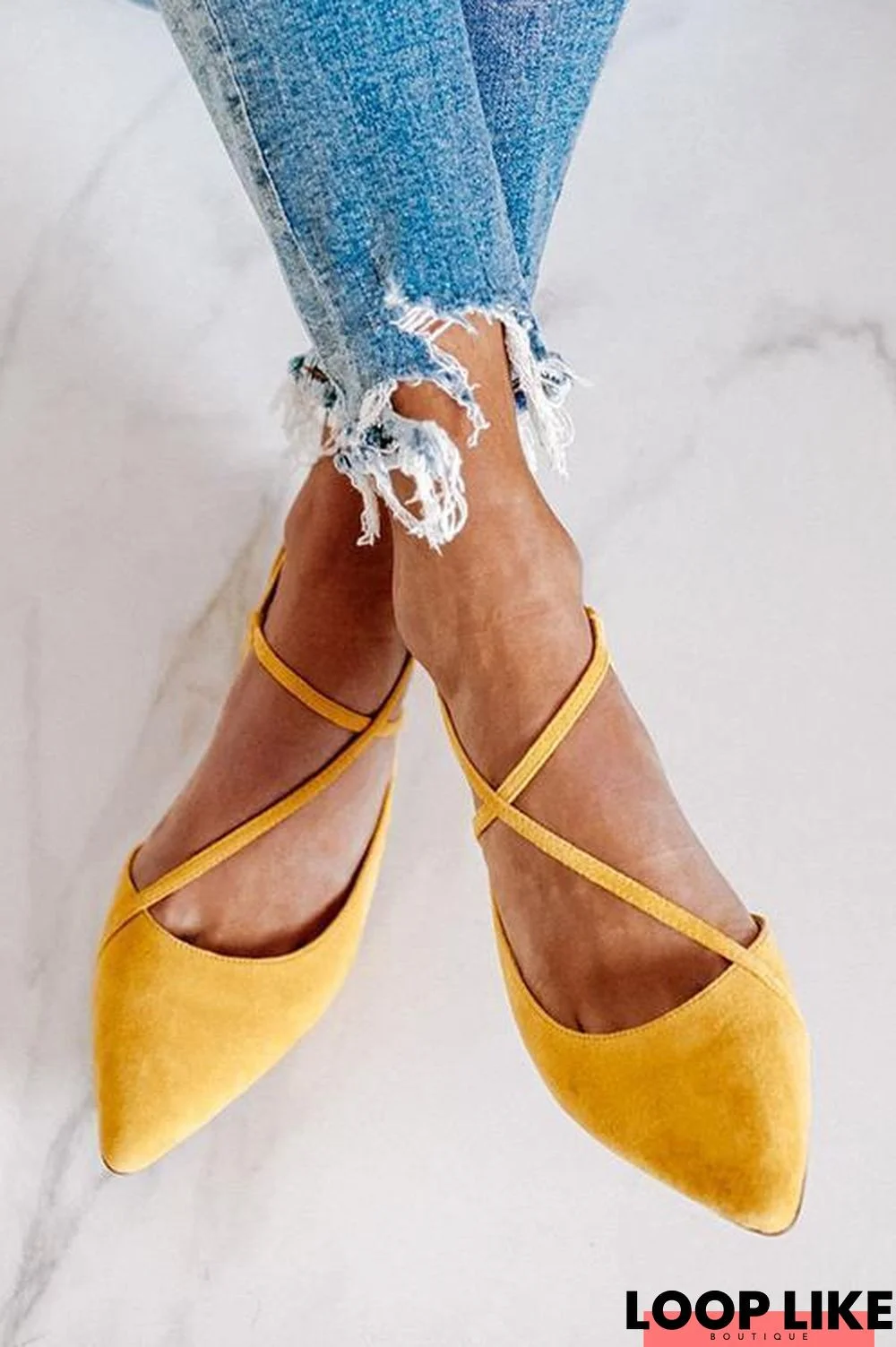 Pointed Toe Low Heels Pumps