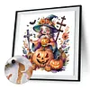 Halloween Pumpkin Girl-Paint by Numbers Acrylic Painting 40*40CM