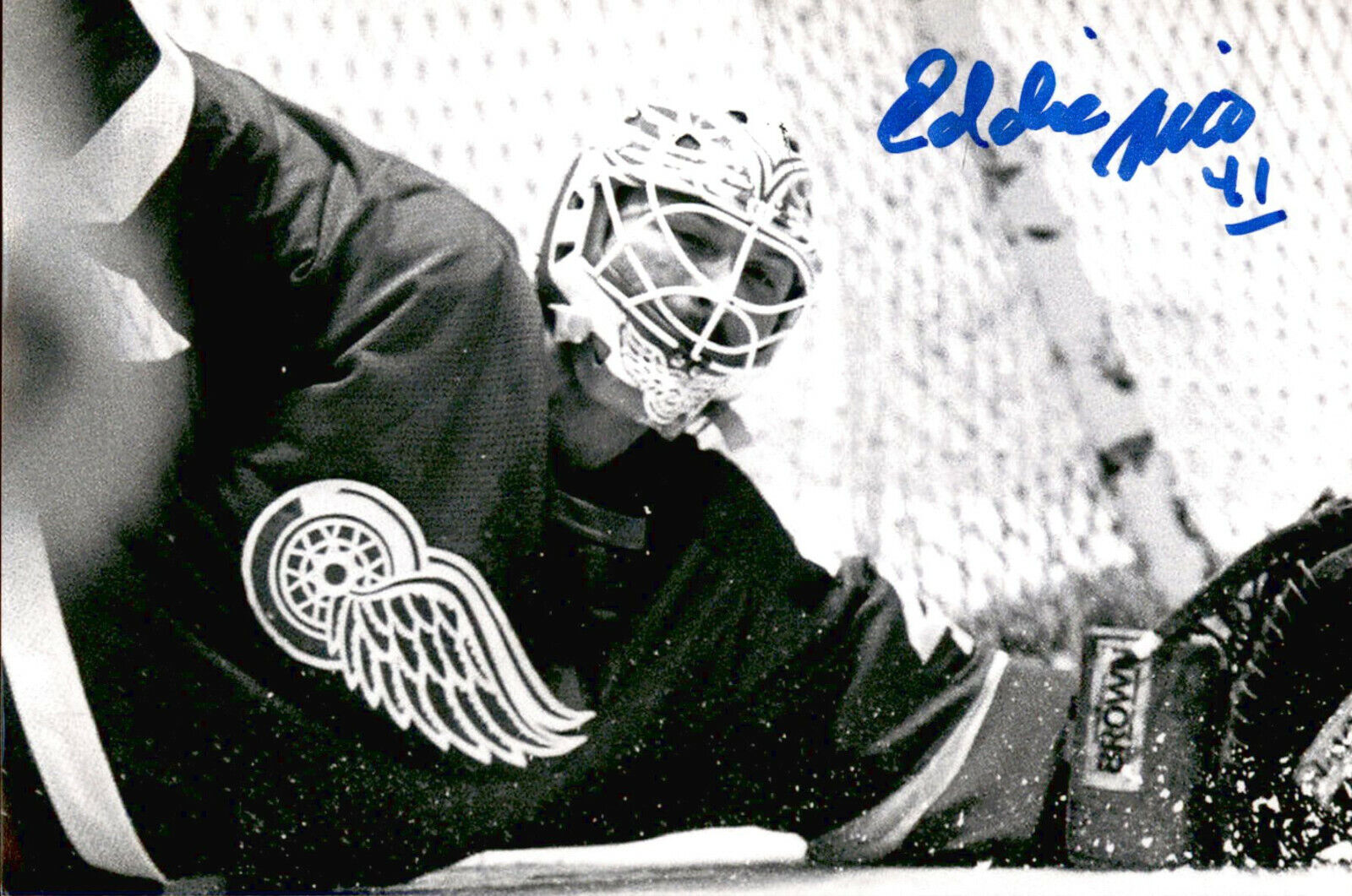 Ed Eddie Mio SIGNED autographed 4x6 Photo Poster painting DETROIT RED WINGS