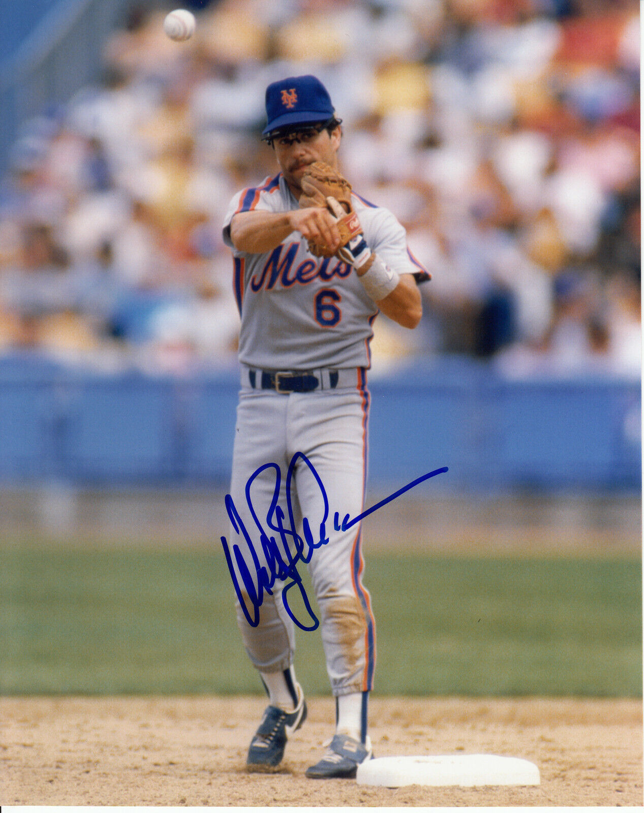 Wally Backman #1 8x10 Signed w/ COA New York Mets 033119