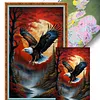 Eagle-11CT Stamped Cross Stitch 40*65cm tapestrymarket