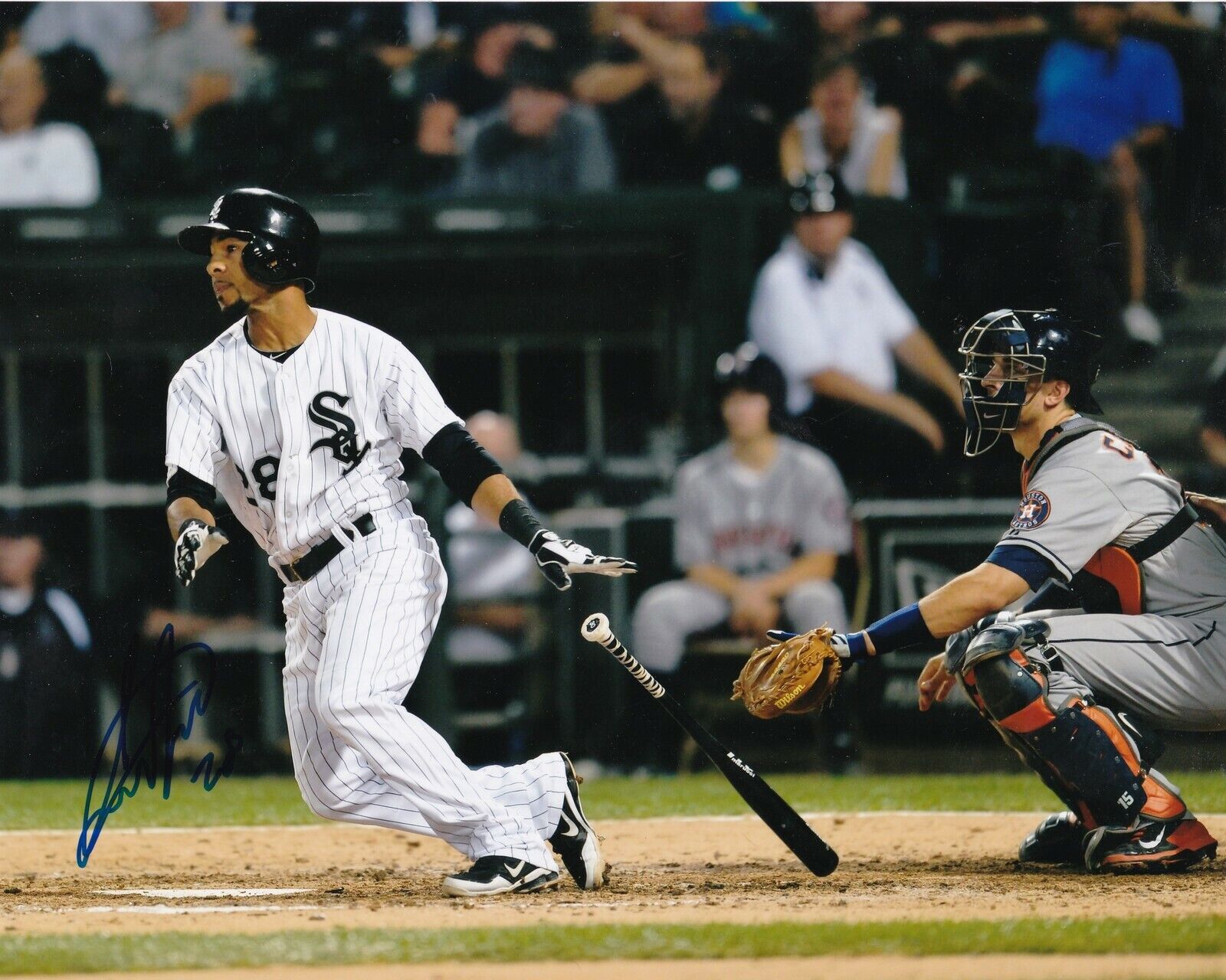 LEURY GARCIA CHICAGO WHITE SOX ACTION SIGNED 8x10