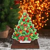 Diamond Painting Wooden Christmas Tree Desktop Ornaments for Xmas Table Office Home Decor