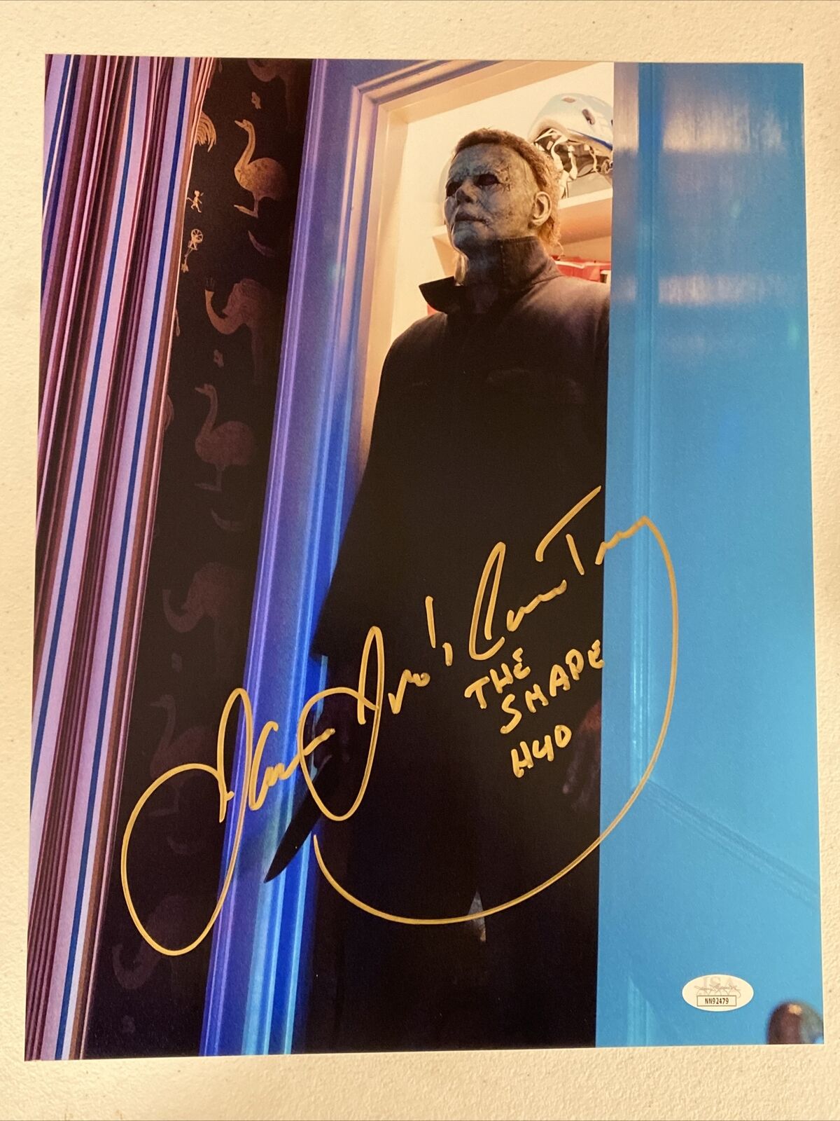 MICHAEL MYERS JAMES JUDE COURTNEY AUTOGRAPHED SIGNED 11X14 Photo Poster painting 3 PROOF JSA COA