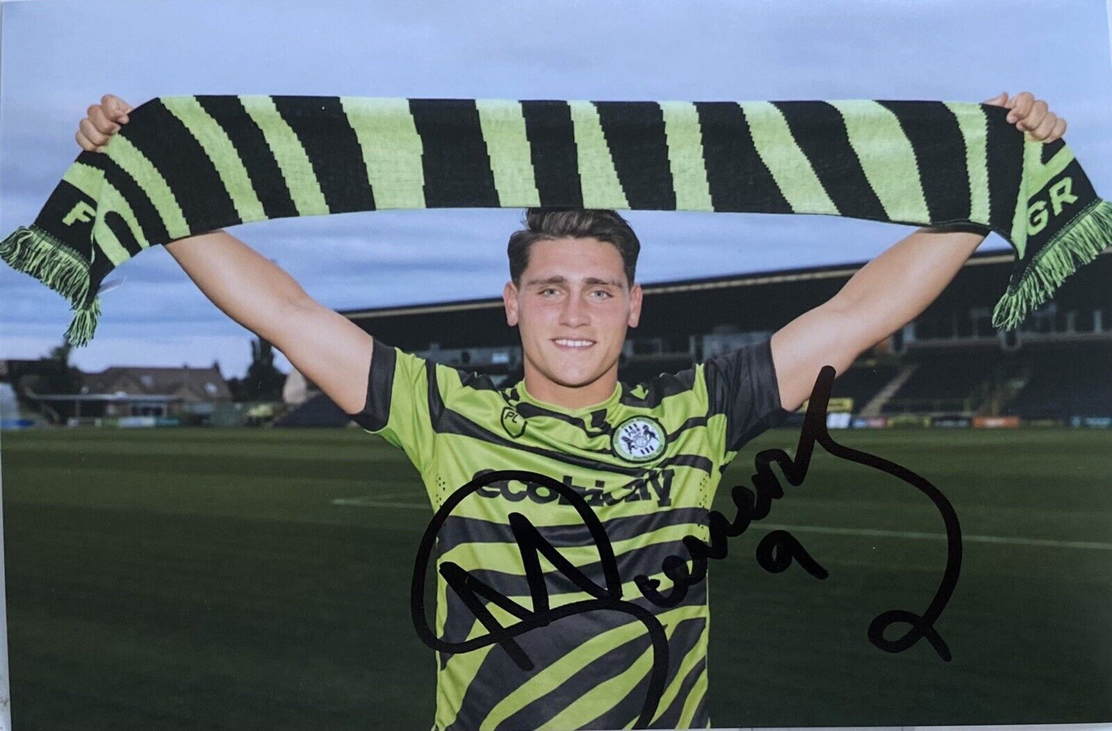 Matty Stevens Genuine Hand Signed Forest Green Rovers 6X4 Photo Poster painting