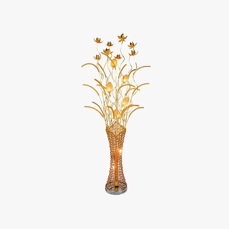 Bella Art Deco Vase Metal Floor Lamp Living Room