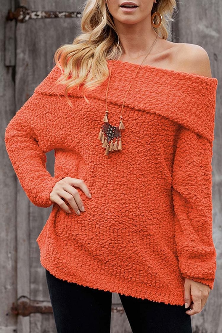 Off Shoulder Sexy Sweaters(3 Colors)