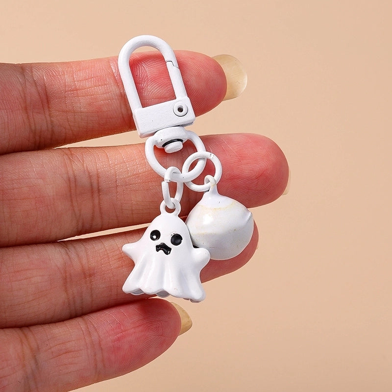 Cartoon Style Cute Commute Ghost Alloy Halloween Keychain