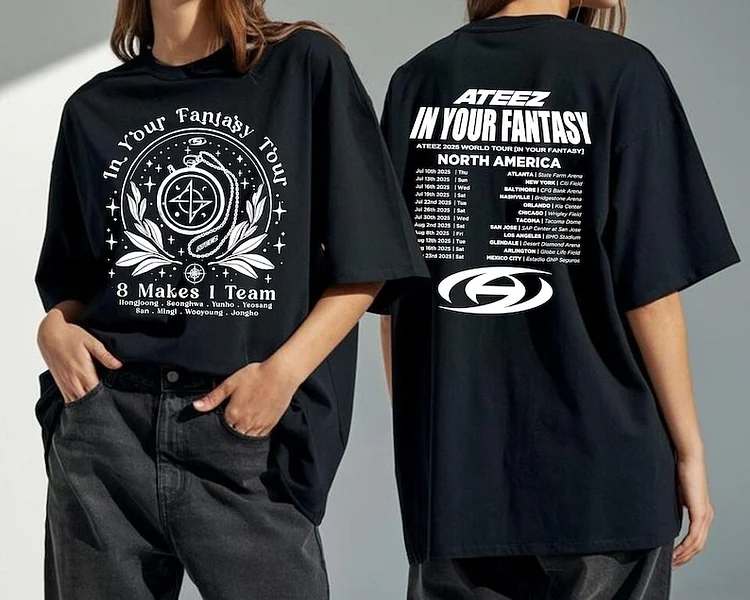 Ateez 2025 World Tour In Your Fantasy 8 Makes 1 Team Tour T