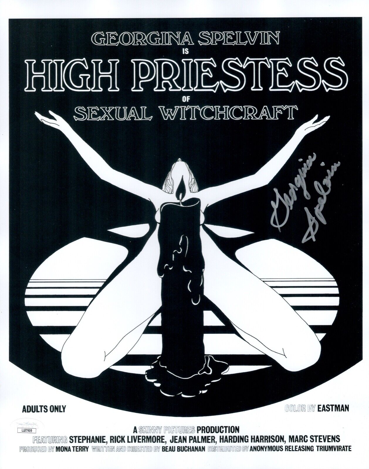 GEORGINA SPELVIN Signed HIGH PRIESTESS 11x14 Photo Poster painting Autograph JSA COA Cert