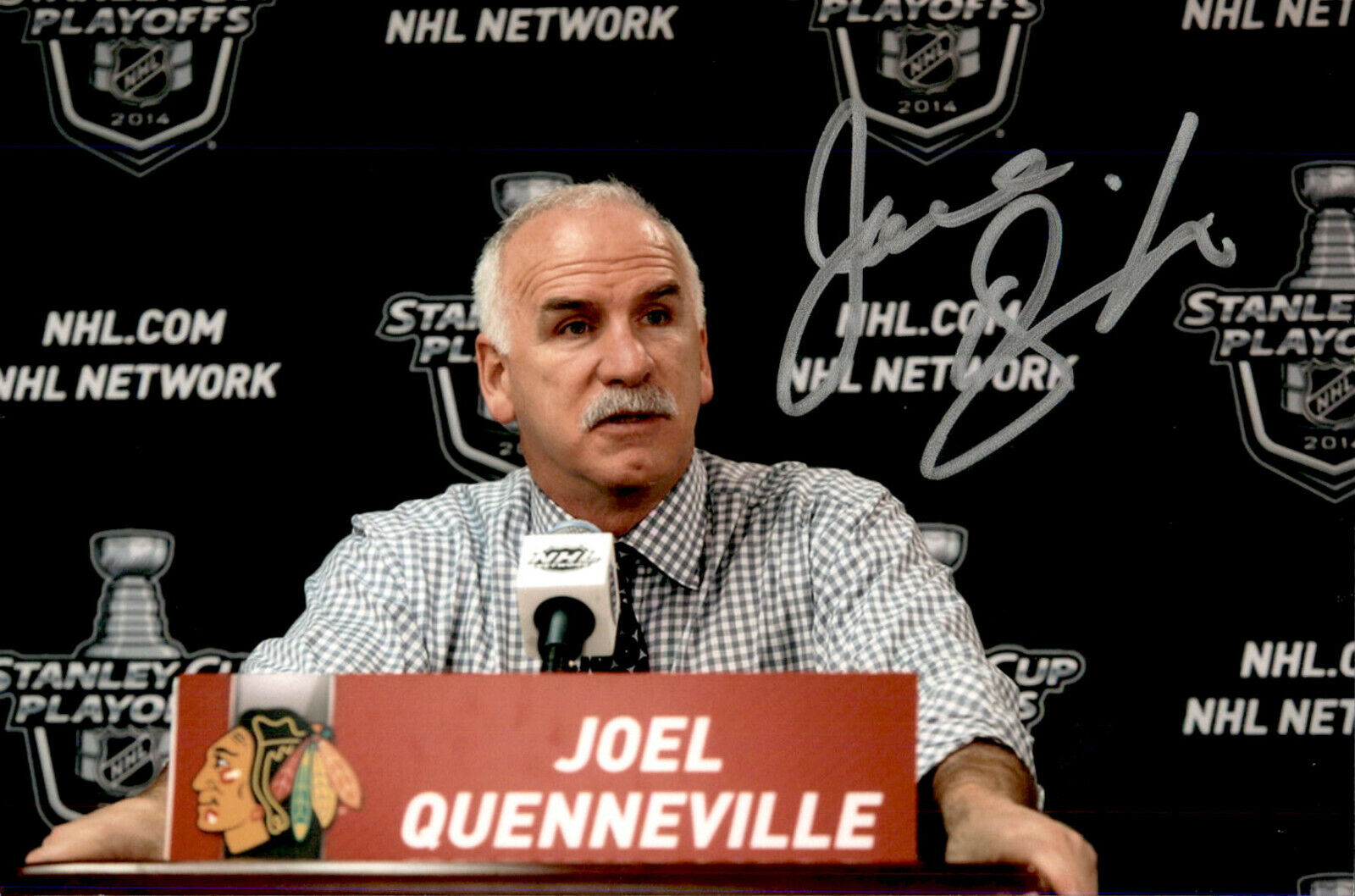 Joel Quenneville SIGNED autographed 4x6 Photo Poster painting CHICAGO BLACKHAWKS