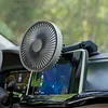 Portable Car Fan with Strong Suction and 3 Speeds Rechargeable Dashboard Cooling Air Wall Fan for Sedan SUV RV Auto Vehicles Home Windshield