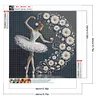 Daisy Flower Ballerina - Round Drill Diamond Painting - 40*40CM