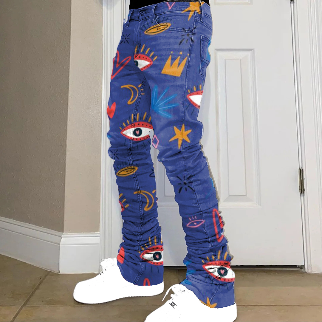 Retro Trendy Pants Hip Hop Jeans