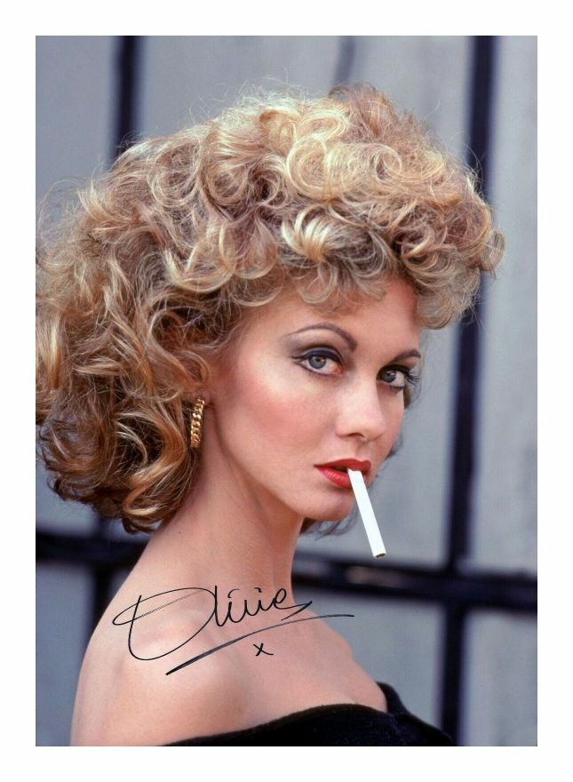 OLIVIA NEWTON JOHN - GREASE AUTOGRAPH SIGNED PP Photo Poster painting POSTER