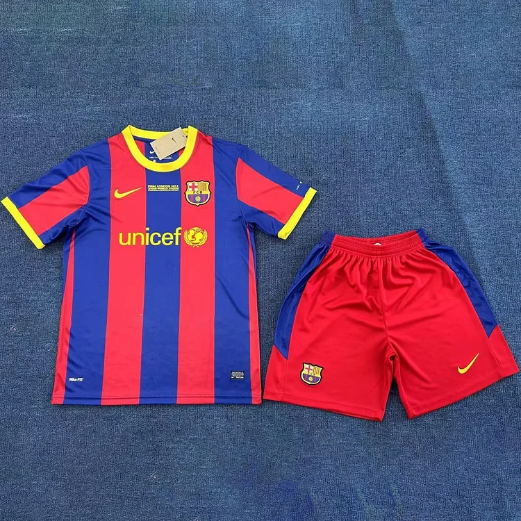 2010/11 Barcelona Home Retro Adult Set