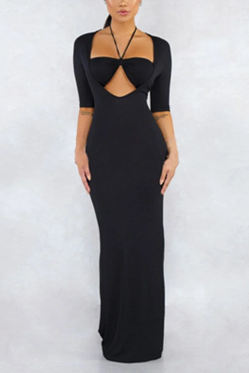 Sexy Stitching Party Maxi Dress