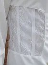 Deep V-Neck Long Sleeve Lace Split-Joint Stylish Mini Dress