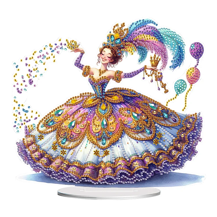 Acrylic Special Shape Carnival Cake Desktop Diamond Art Kits Bedroom Table Decor