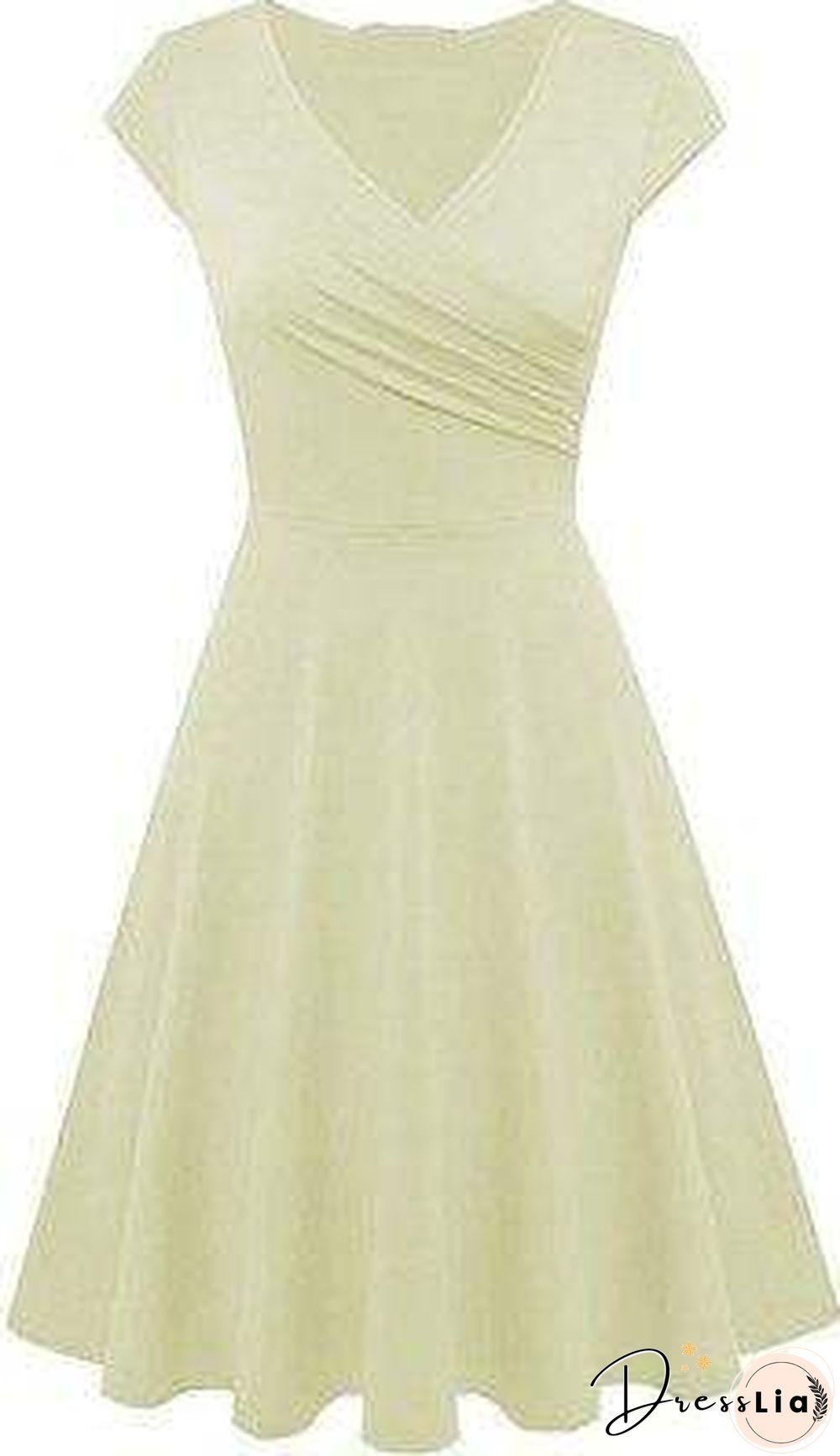 Summer Dress Women New Green 16 Colors Pleated Dresses Black Plus Size V Neck Fashion Slim Clothing Vestidos Feminina CX800