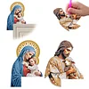 2Pcs diy Diamant Kunst T&uuml;r Ecke Anh&auml;nger Acryl T&uuml;rdekoration (Jesus)