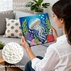 (25x25cm)DIY Jellyfish Framed Handmade Pearl Painting Art Craft Kit Living Home Decor