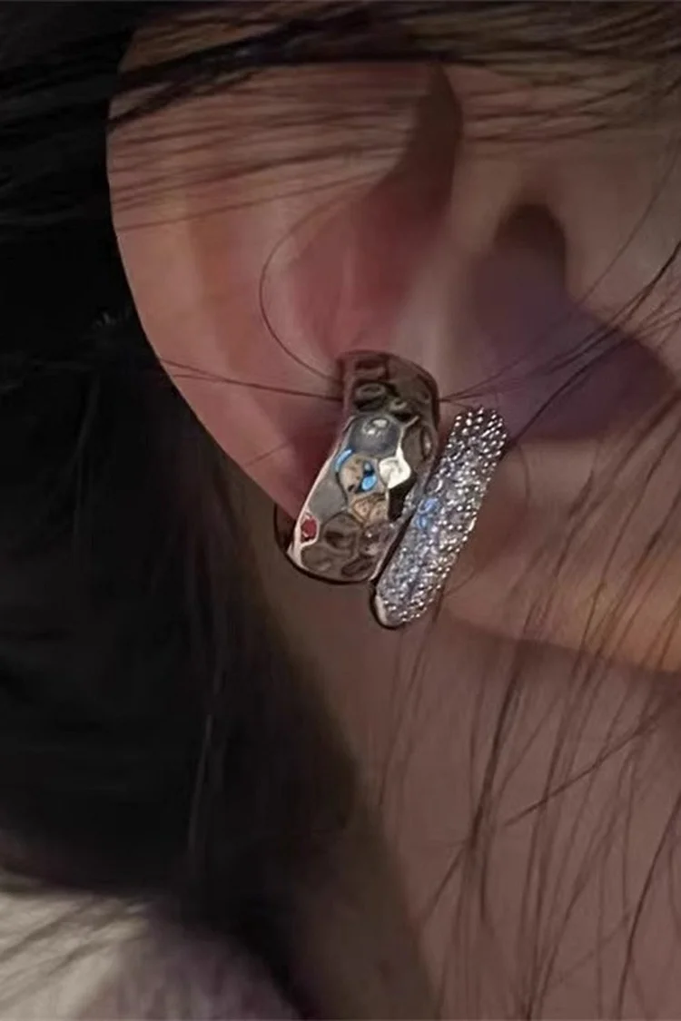 Fashion Ring Double Layer Geometric One Piece Clip On Earring 2024 - Xpluswear