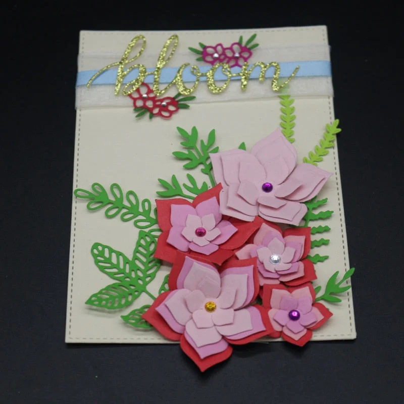 Leaf Set Frame Cut Die Metal Cutting Dies Mold Leaves Scrapbook Embossing Paper Craft Knife Mould Blade Punch Stencils Dies