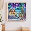Christmas House - Diamond Painting - Partial Special Shaped Drill(Canvas|30*30cm)